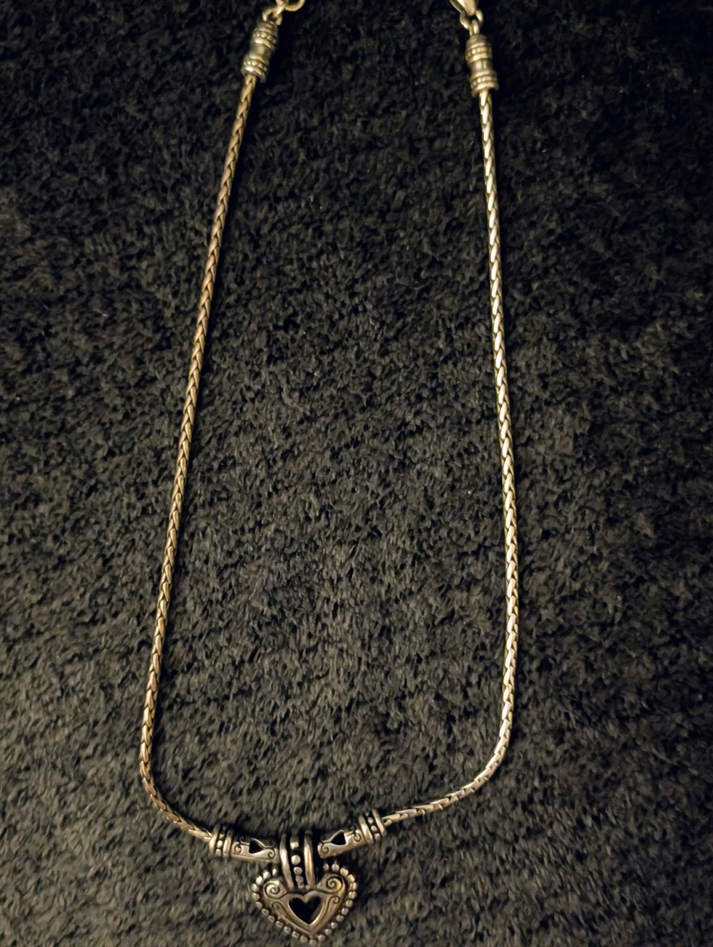 Brighton Women’s Silver Heart Pendant Necklace - Heart Motif